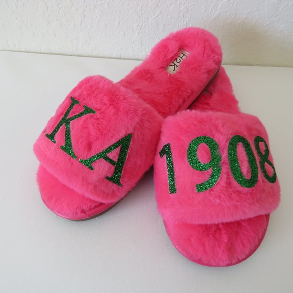 AKA Personalized pink slippers - Picture 2 of 4